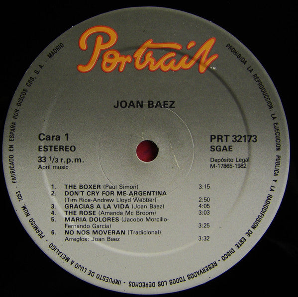 Joan Baez : Tour Europea (LP, Album)