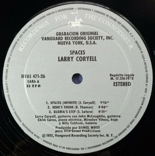 Larry Coryell : Spaces (LP, Album, RE)