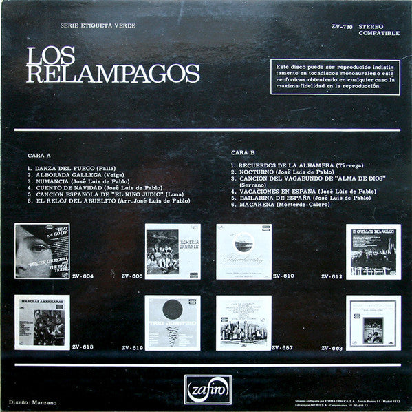 Los Relampagos : Los Relampagos (LP, Album, RE)