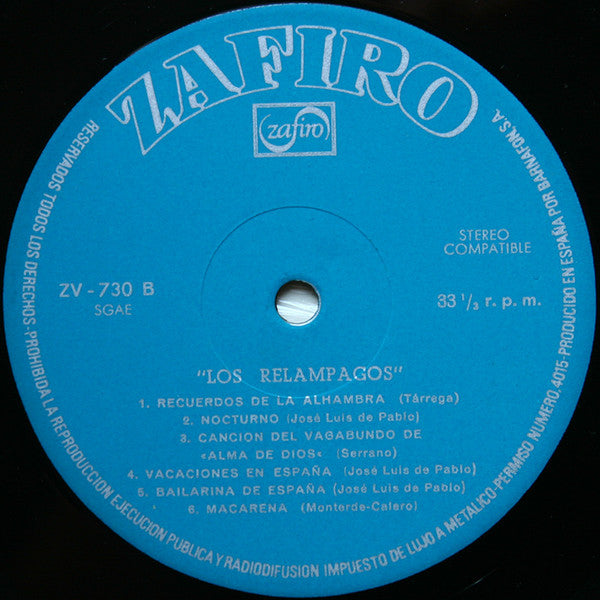 Los Relampagos : Los Relampagos (LP, Album, RE)