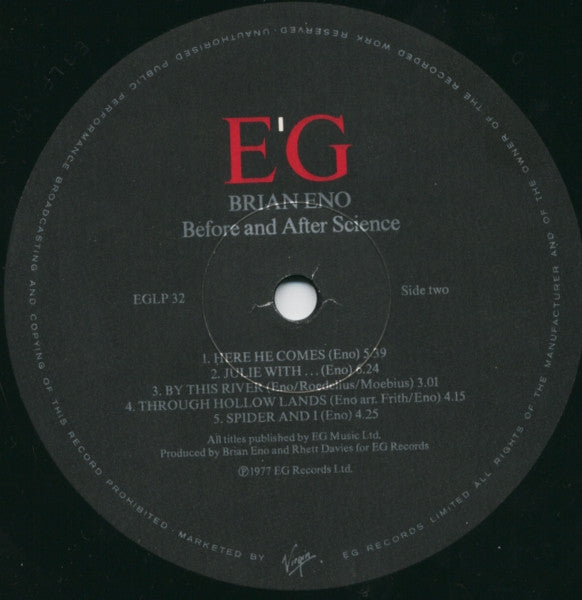 Brian Eno : Before And After Science (LP, Album, RE)