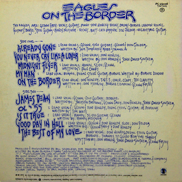 Eagles : On The Border (LP, Album)