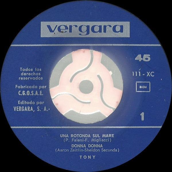 Tony Vilaplana : Bailemos La Yenka Con Tony (7", EP)
