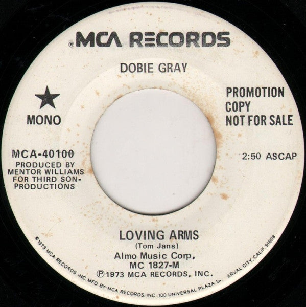 Dobie Gray : Loving Arms (7", Mono, Promo)