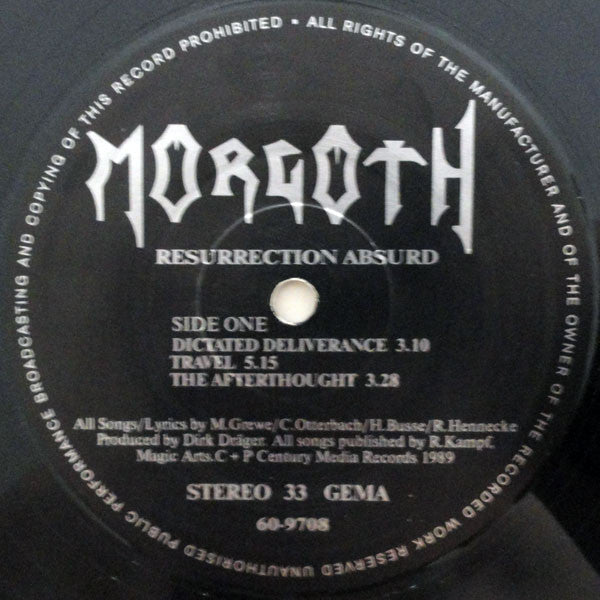 Morgoth : Resurrection Absurd (12", EP)