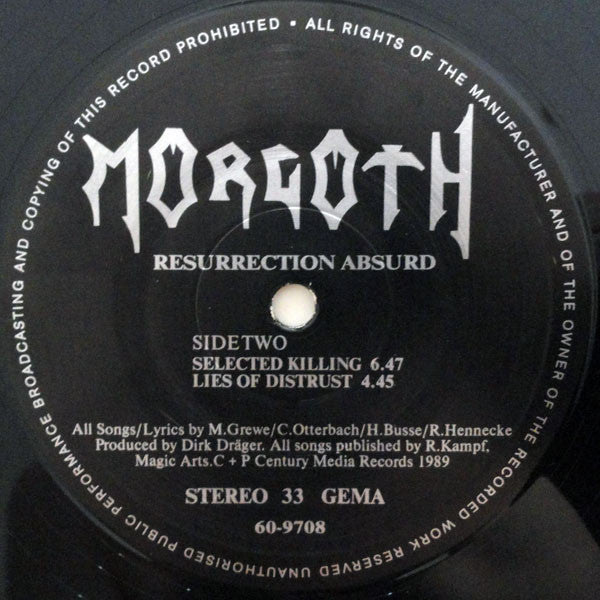 Morgoth : Resurrection Absurd (12", EP)