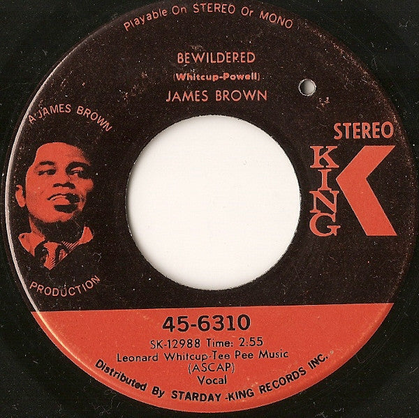 James Brown : Brother Rapp (Part 1) & (Part 2) / Bewildered (7", Single, Roc)