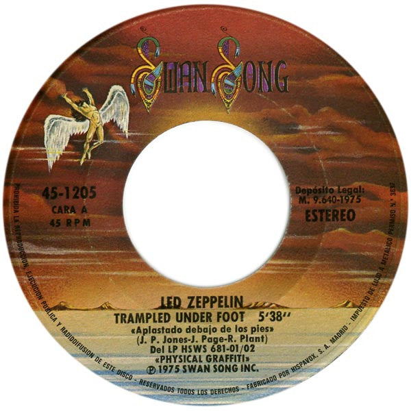 Led Zeppelin : Trampled Under Foot / Black Country Woman (7", Single)