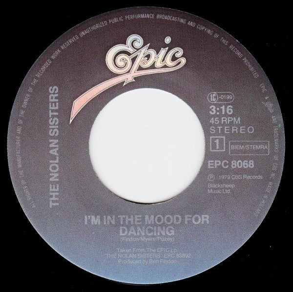 The Nolans : I'm In The Mood For Dancing (7", Single)