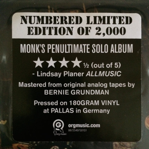 Thelonious Monk : Underground (LP, Album, Ltd, Num, RE, 180)