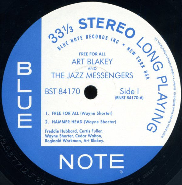 Art Blakey & The Jazz Messengers : Free For All (LP, Album, RE, RM)