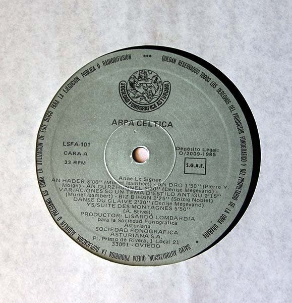 Various : Arpa Céltica (LP, Album)