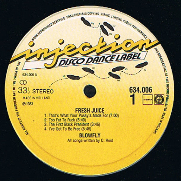 Blowfly : Fresh Juice (LP, Album)