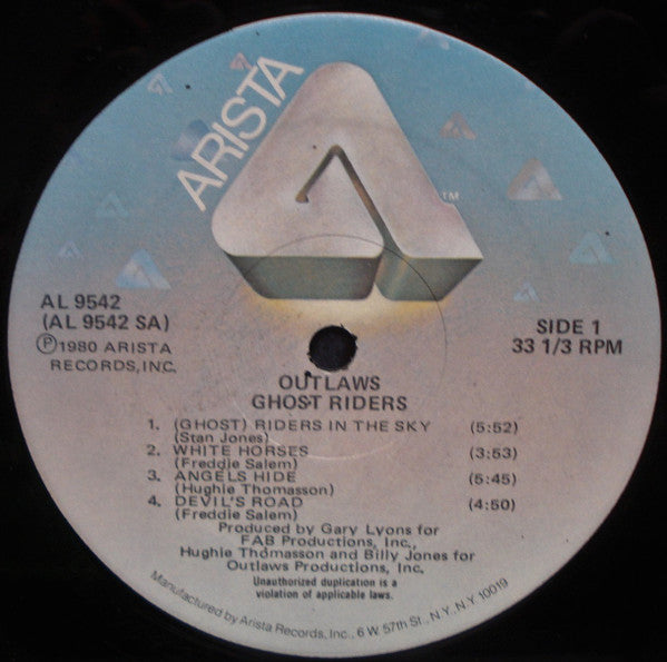 Outlaws : Ghost Riders (LP, Album, Hub)