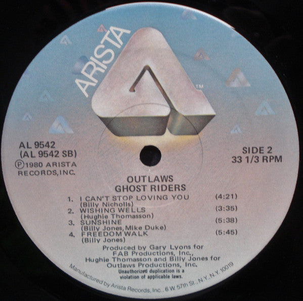 Outlaws : Ghost Riders (LP, Album, Hub)