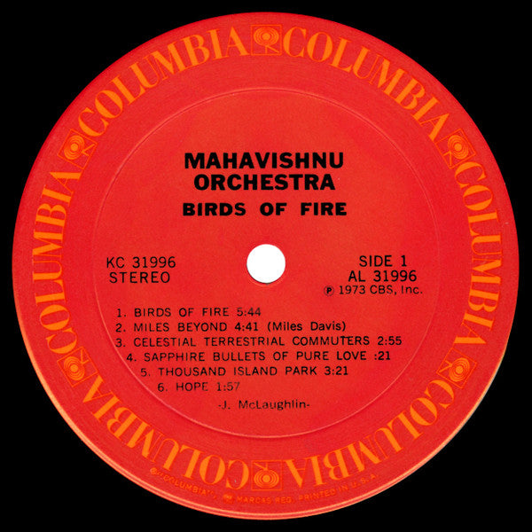 Mahavishnu Orchestra : Birds Of Fire (LP, Album, Ter)