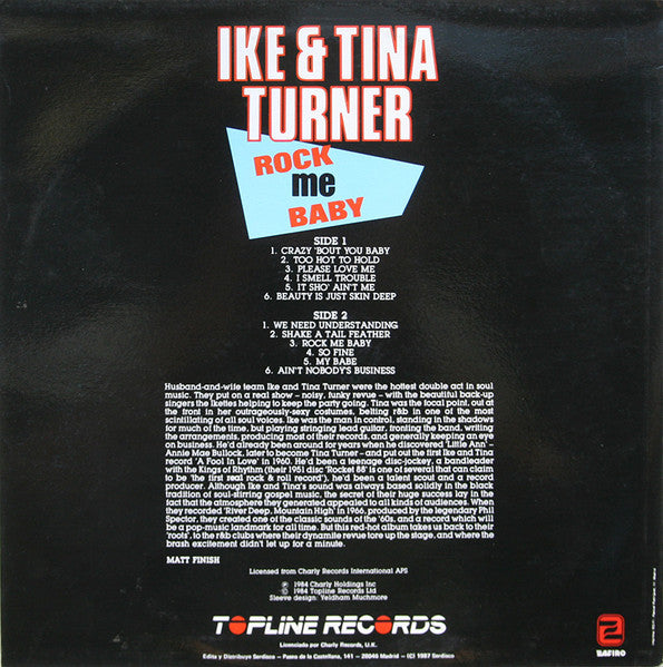 Ike & Tina Turner : Rock Me Baby (LP, Comp)