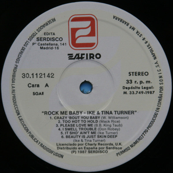 Ike & Tina Turner : Rock Me Baby (LP, Comp)