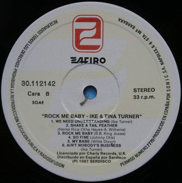 Ike & Tina Turner : Rock Me Baby (LP, Comp)