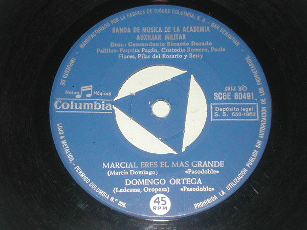Banda De Música De La Academia Auxiliar Militar : Plaza De Toros (7", EP, tri)