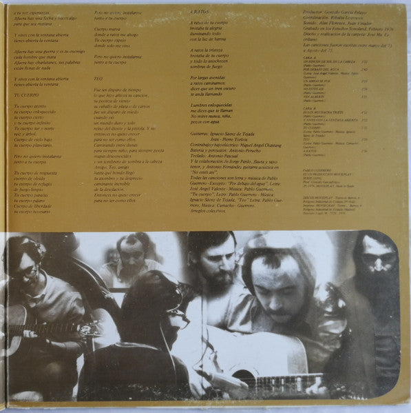 Pablo Guerrero : Porque Amamos El Fuego (LP, Album, Gat)
