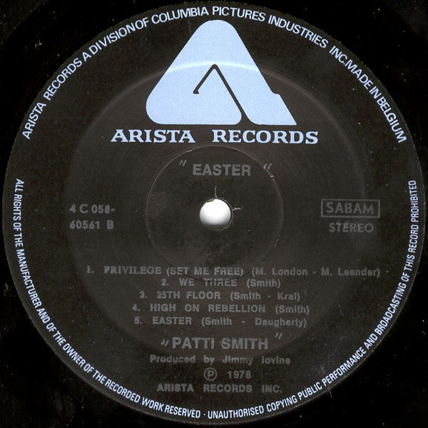 Patti Smith Group : Easter (LP, Album)