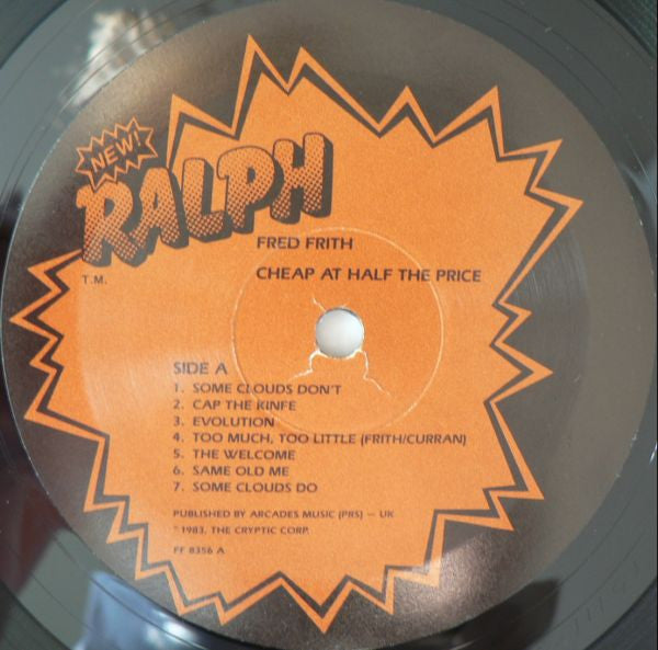 Fred Frith : Cheap At Half The Price (LP, Album)