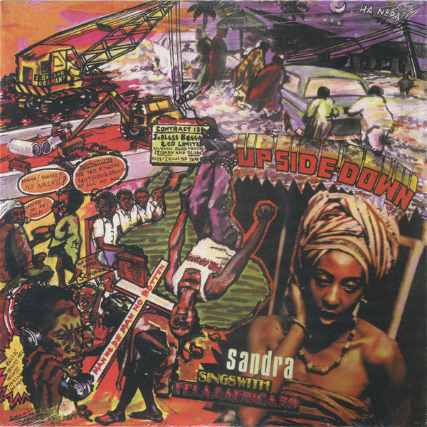 Sandra Akanke Isidore Sings With Fela Kuti & Africa 70 : Up Side Down (LP, Album, RE)