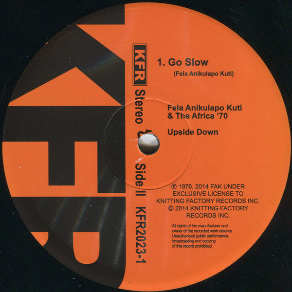 Sandra Akanke Isidore Sings With Fela Kuti & Africa 70 : Up Side Down (LP, Album, RE)