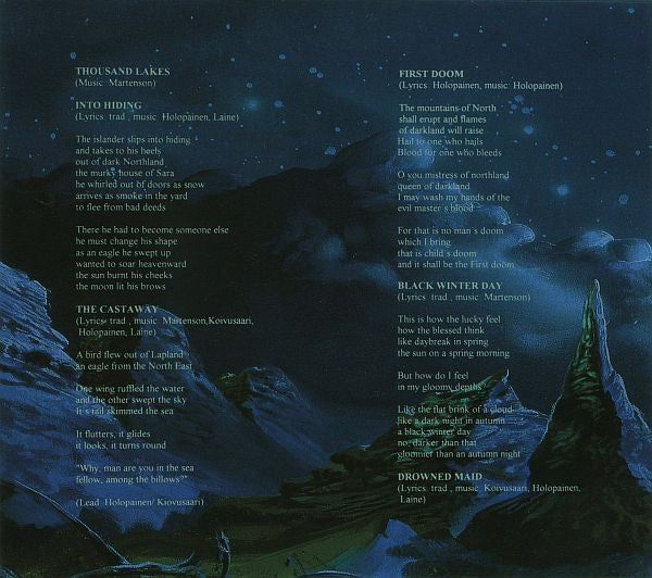 Amorphis : Tales From The Thousand Lakes (CD, Album, Ltd, Dig)