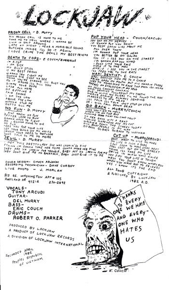 Lockjaw (2) : Shock Value E.P. (7", EP, Ltd, RE, Blu)