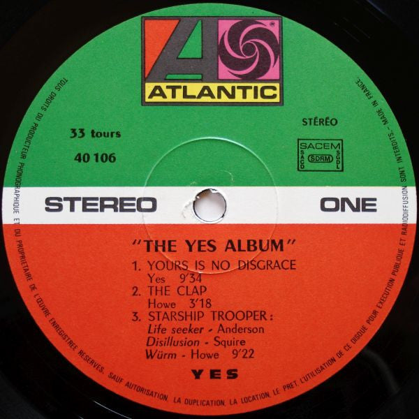 Yes : The Yes Album (LP, Album, Gre)