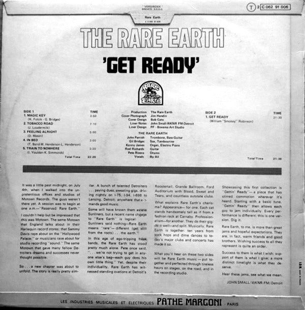 Rare Earth : Get Ready (LP, Album)