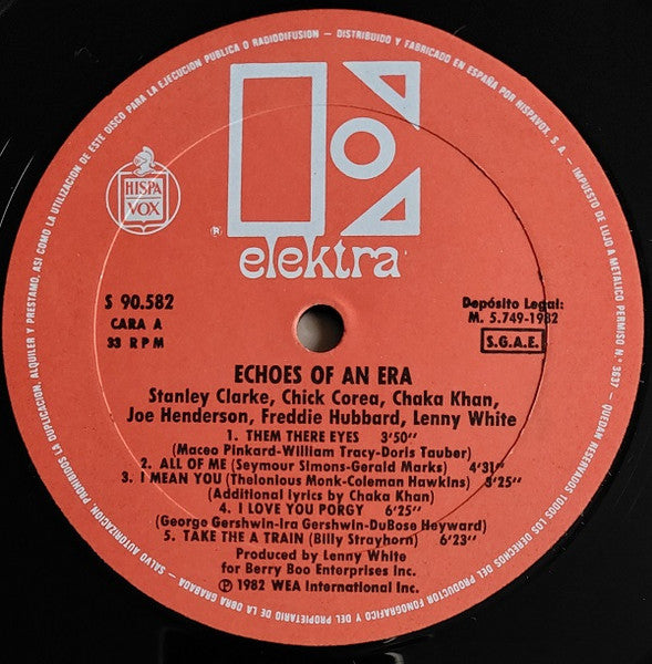Chaka Khan / Joe Henderson / Chick Corea / Stanley Clarke / Lenny White / Freddie Hubbard : Echoes Of An Era (LP, Album)