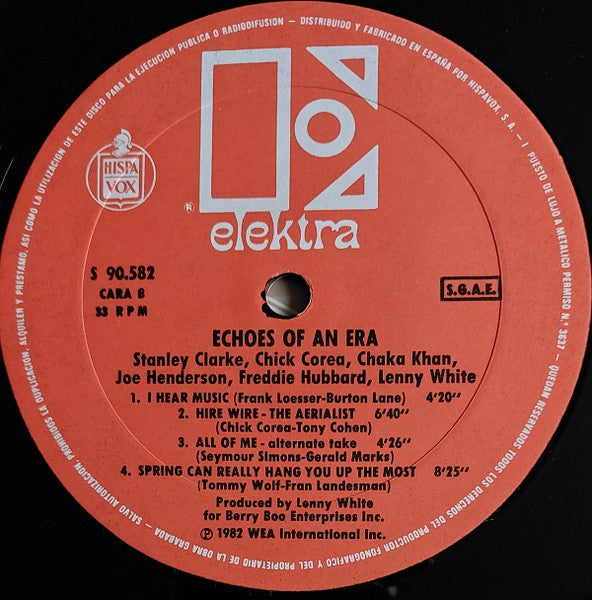 Chaka Khan / Joe Henderson / Chick Corea / Stanley Clarke / Lenny White / Freddie Hubbard : Echoes Of An Era (LP, Album)