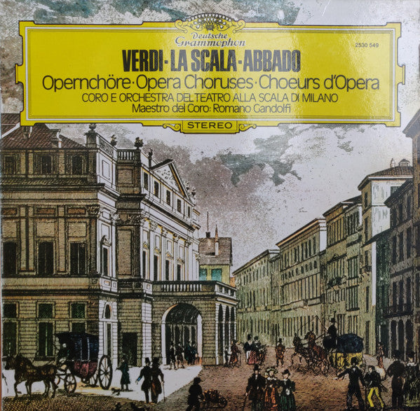 Giuseppe Verdi, Teatro De La Scala*, Abbado* : Coros De Ópera (LP)