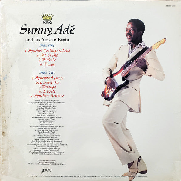 King Sunny Ade & His African Beats : Synchro System (LP, Album)