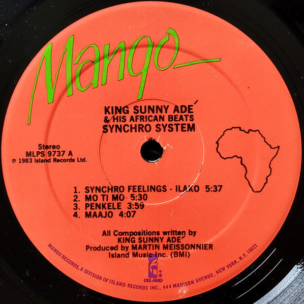 King Sunny Ade & His African Beats : Synchro System (LP, Album)