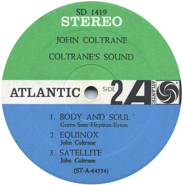 John Coltrane : Coltrane's Sound (LP, Album, Pre)