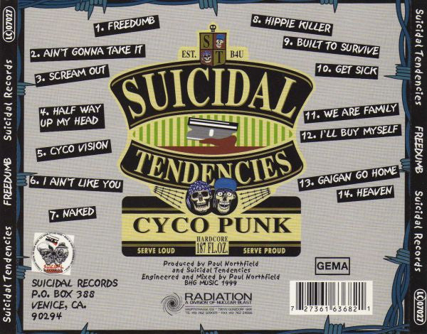 Suicidal Tendencies : Freedumb (CD, Album)