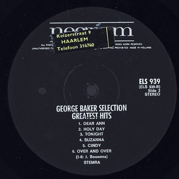 George Baker Selection : Greatest Hits (LP, Comp, Bla)