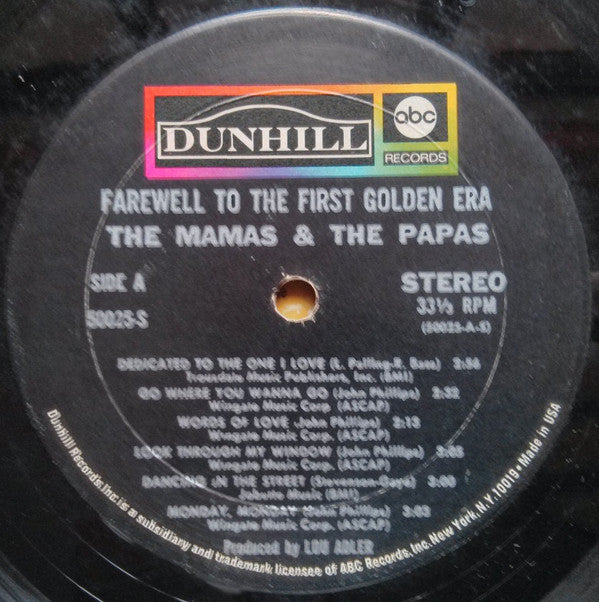 The Mamas & The Papas : Farewell To The First Golden Era (LP, Comp, RE)