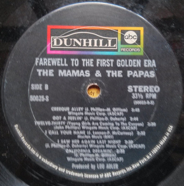 The Mamas & The Papas : Farewell To The First Golden Era (LP, Comp, RE)