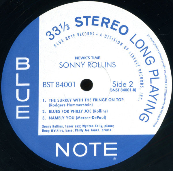 Sonny Rollins : Newk's Time (LP, Album, RE, RM)