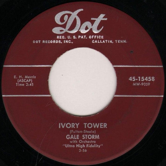 Gale Storm : Ivory Tower / I Ain't Gonna Worry (7")