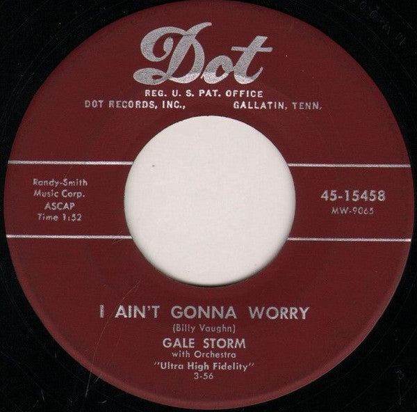Gale Storm : Ivory Tower / I Ain't Gonna Worry (7")