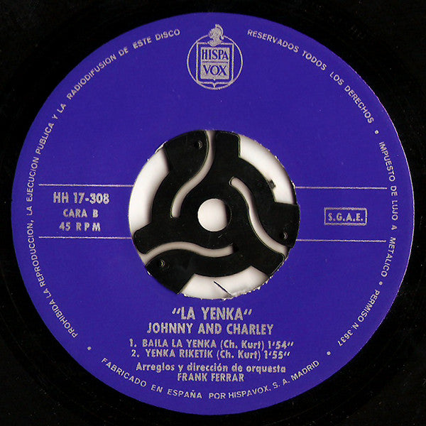 Johnny & Charley : La Yenka (7", EP)