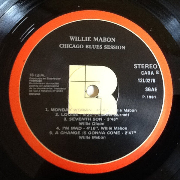 Willie Mabon : Chicago Blues Session! (LP, Album)