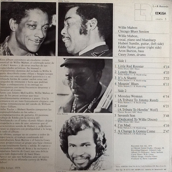 Willie Mabon : Chicago Blues Session! (LP, Album)