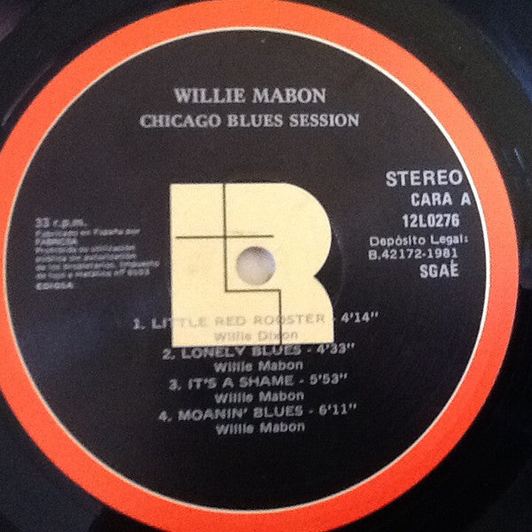 Willie Mabon : Chicago Blues Session! (LP, Album)